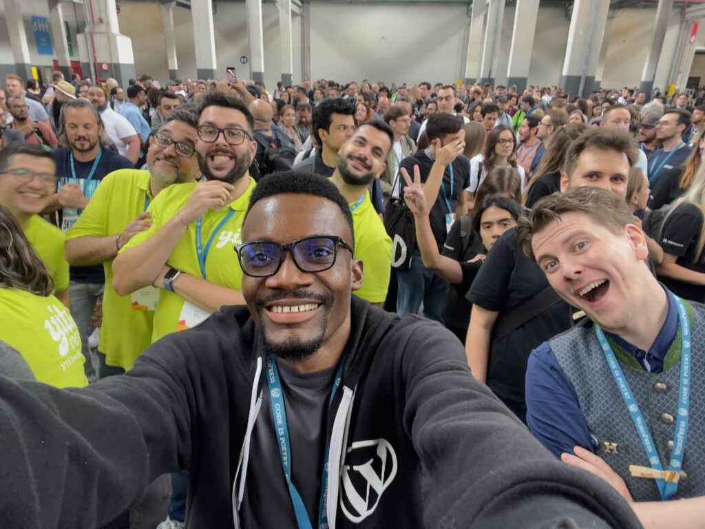 Sunday Ukafia at WordCamp Europe
